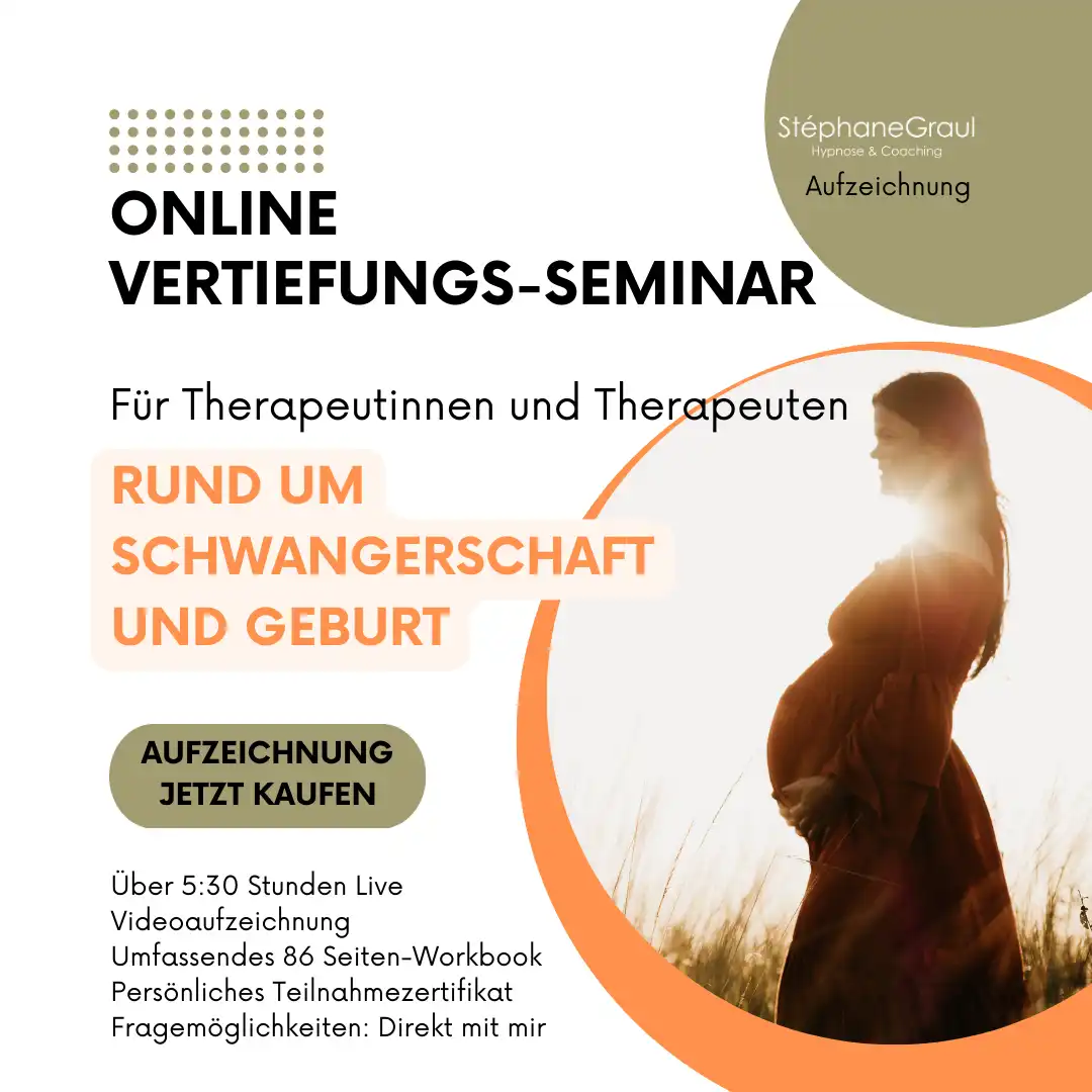 Online-Seminar über Schwangerschaft und Geburt für Therapeutinnen, mit Aufzeichnung, Workbook und Zertifikat.