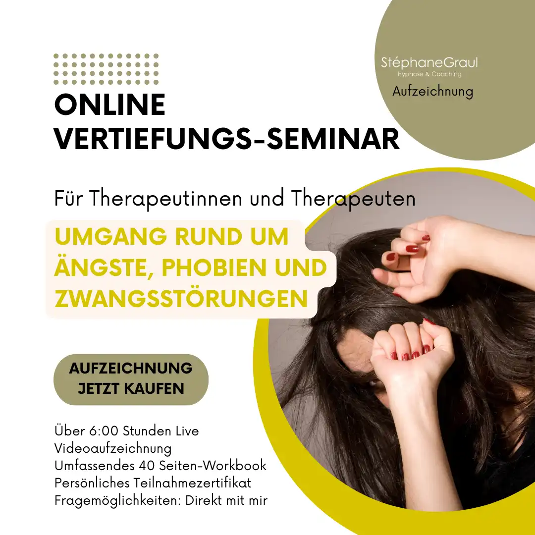 Online-Seminar für Therapeuten: Umgang mit Ängsten, Phobien und Zwangsstörungen. Jetzt Aufzeichnung kaufen.