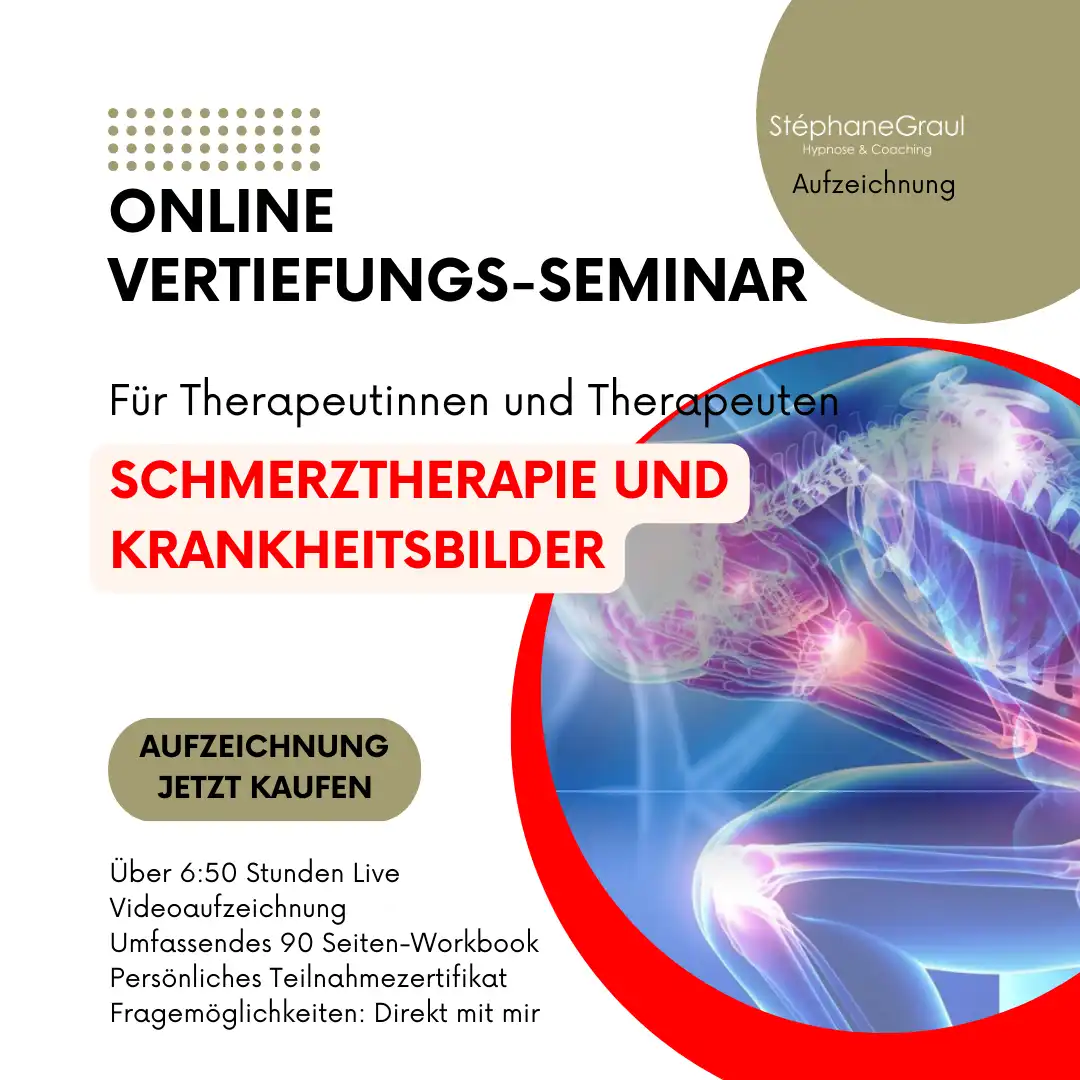Online-Seminar für Schmerztherapie, speziell für Therapeut*innen. Aufzeichnung jetzt erhältlich.